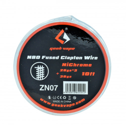 Geek Vape - Fil résistif NI80 Fused Clapton