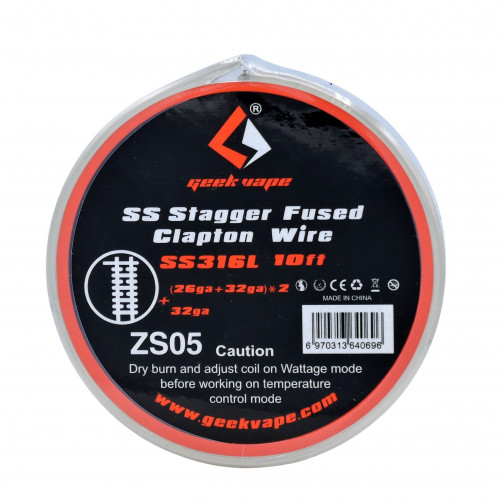 Geek Vape - Fil résistif SS Stagger Fused Clapton