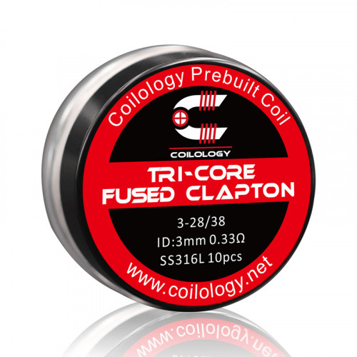 Coilology - Résistances Ni80 Tri-Core Fused Clapton préfaites