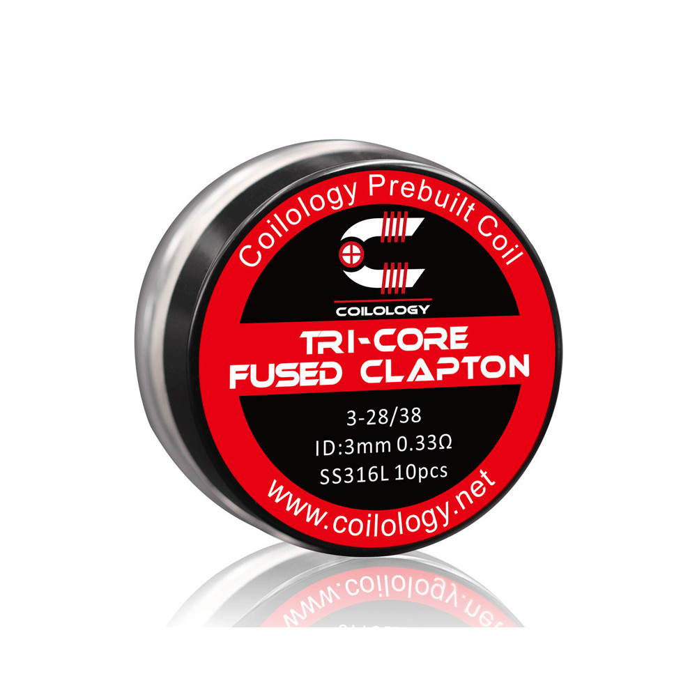 Coilology - Résistances Ni80 Tri-Core Fused Clapton préfaites