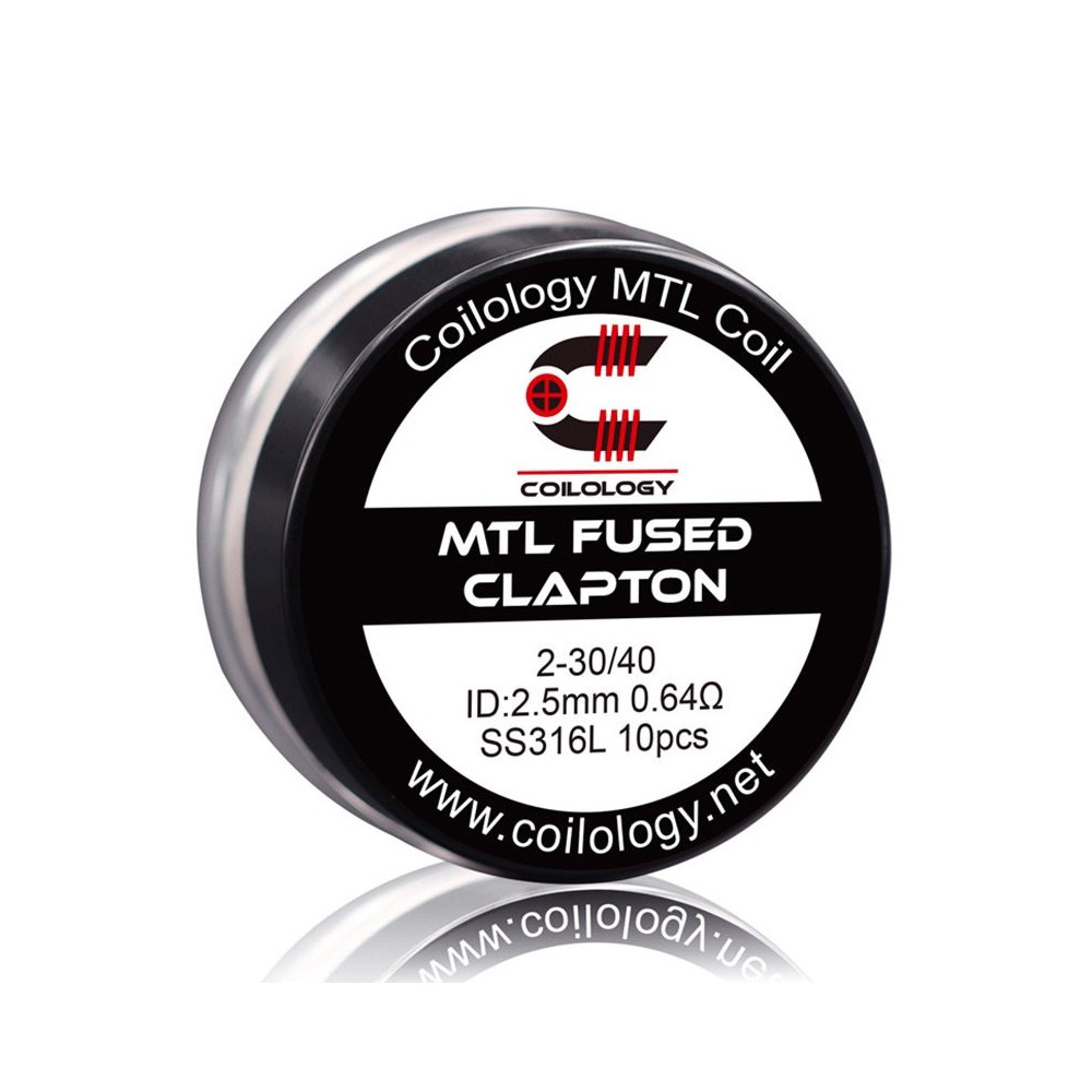 Coilology - Résistances SS316L MTL Fused Clapton préfaites